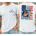 Bad Bass American Flag Cotton Material - Adult & Kids T-Shirts, Sweatshirts & Hoodies apparel design preview 1