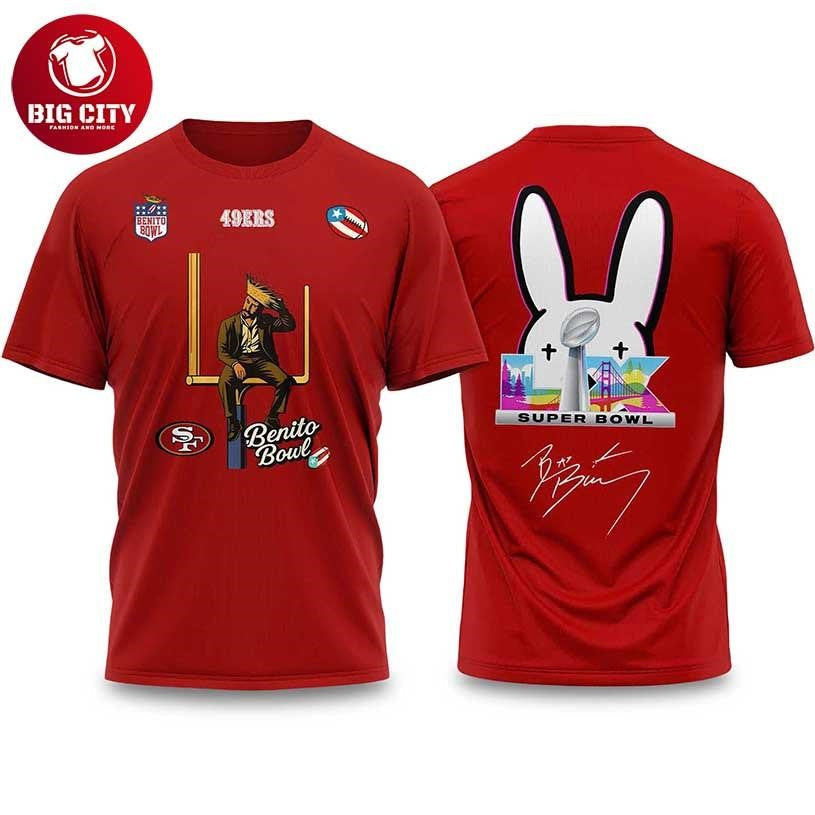 Bad Bunny 2026 49ers Bowl LX Halftime Show Two Sided - Adult & Kids T-Shirts, Sweatshirts & Hoodies apparel design preview 1