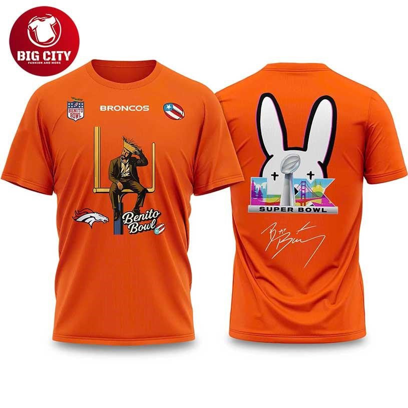 Bad Bunny 2026 Broncos Bowl LX Halftime Show Two - Adult & Kids T-Shirts, Sweatshirts & Hoodies apparel design preview 1
