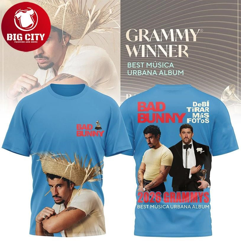 Bad Bunny 2026 Grammy Winner Best Musica Urbana Album - Adult & Kids T-Shirts, Sweatshirts & Hoodies apparel design preview 1