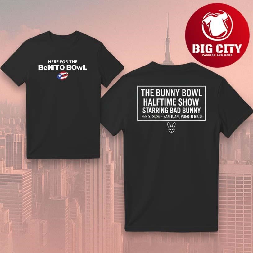 Bad Bunny Benito Bowl Halftime Show Fan Puerto Rico - Adult & Kids T-Shirts, Sweatshirts & Hoodies apparel design preview 1