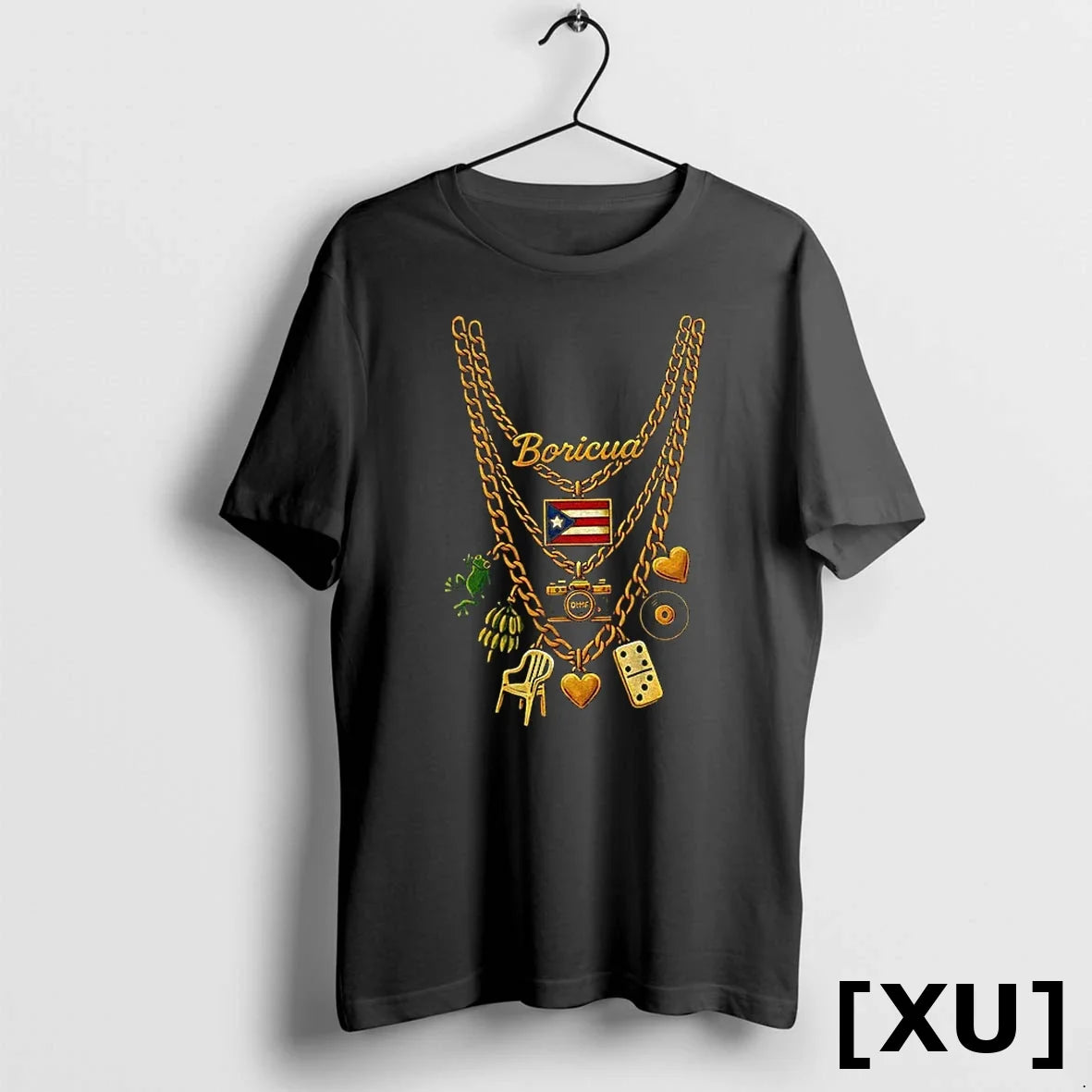 Bad Bunny Boricua Puerto Rico Flag Chain 2025 Sweater - Adult & Kids T-Shirts, Sweatshirts & Hoodies apparel design preview 1