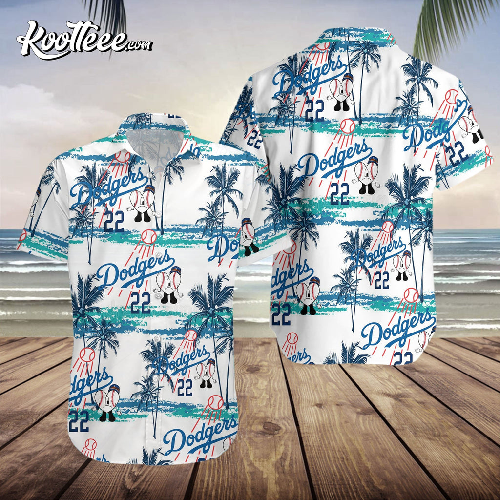 Bad Bunny Dodgers Un Verano Sin Ti Hawaiian - Adult & Kids T-Shirts, Sweatshirts & Hoodies apparel design preview 1