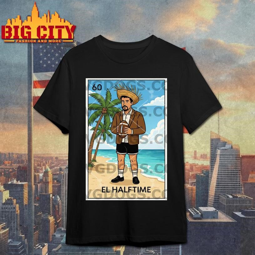 Bad Bunny El Halftime Mexico - Adult & Kids T-Shirts, Sweatshirts & Hoodies apparel design preview 1