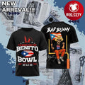 Bad Bunny Im Here For The Benito Bowl Lx Two Sided - Adult & Kids T-Shirts, Sweatshirts & Hoodies apparel design preview 1
