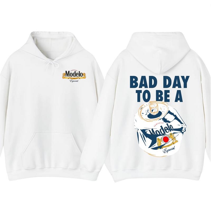 Bad Day Be Modelo Especial 2 Sided Funny Beer Casual - Adult & Kids T-Shirts, Sweatshirts & Hoodies apparel design preview 1