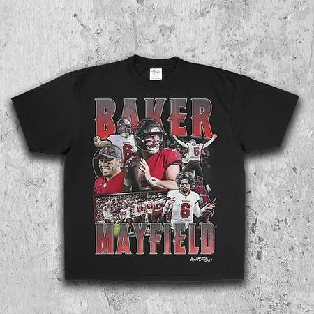 Baker Mayfield Playoff Pack Soft Comfortable Menswear - Adult & Kids T-Shirts, Sweatshirts & Hoodies apparel design preview 1
