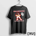 Baker Mayfield Retro Baller Oklahoma Football Video - Adult & Kids T-Shirts, Sweatshirts & Hoodies apparel design preview 1