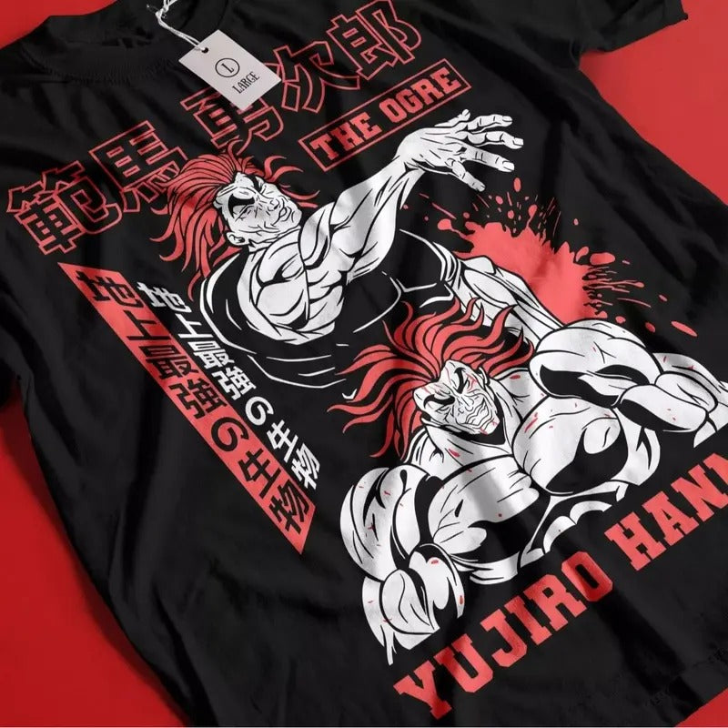 Baki Hanma Grappler Yujiro Boxing Gym Anime All Size - Adult & Kids T-Shirts, Sweatshirts & Hoodies apparel design preview 1