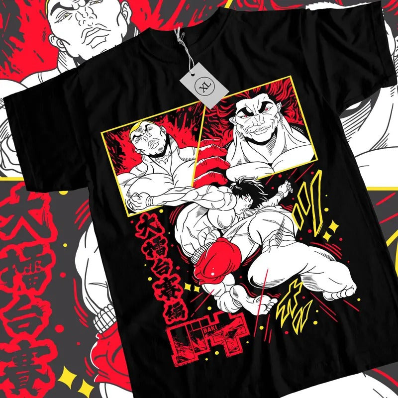 Baki Hanma S 4XL Grappler Yujiro Boxing Gym Anime - Adult & Kids T-Shirts, Sweatshirts & Hoodies apparel design preview 1