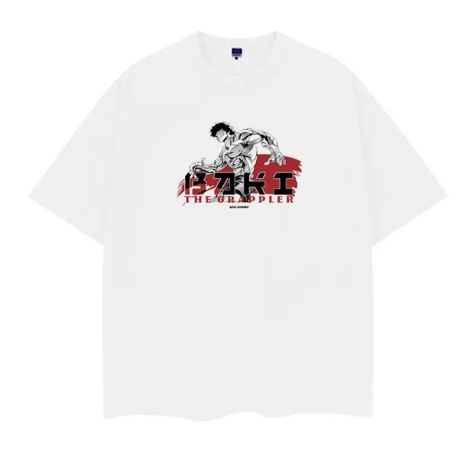 Baki Grappler "Hanma Heavyweight Vintage 100% Cotton - Adult & Kids T-Shirts, Sweatshirts & Hoodies apparel design preview 1