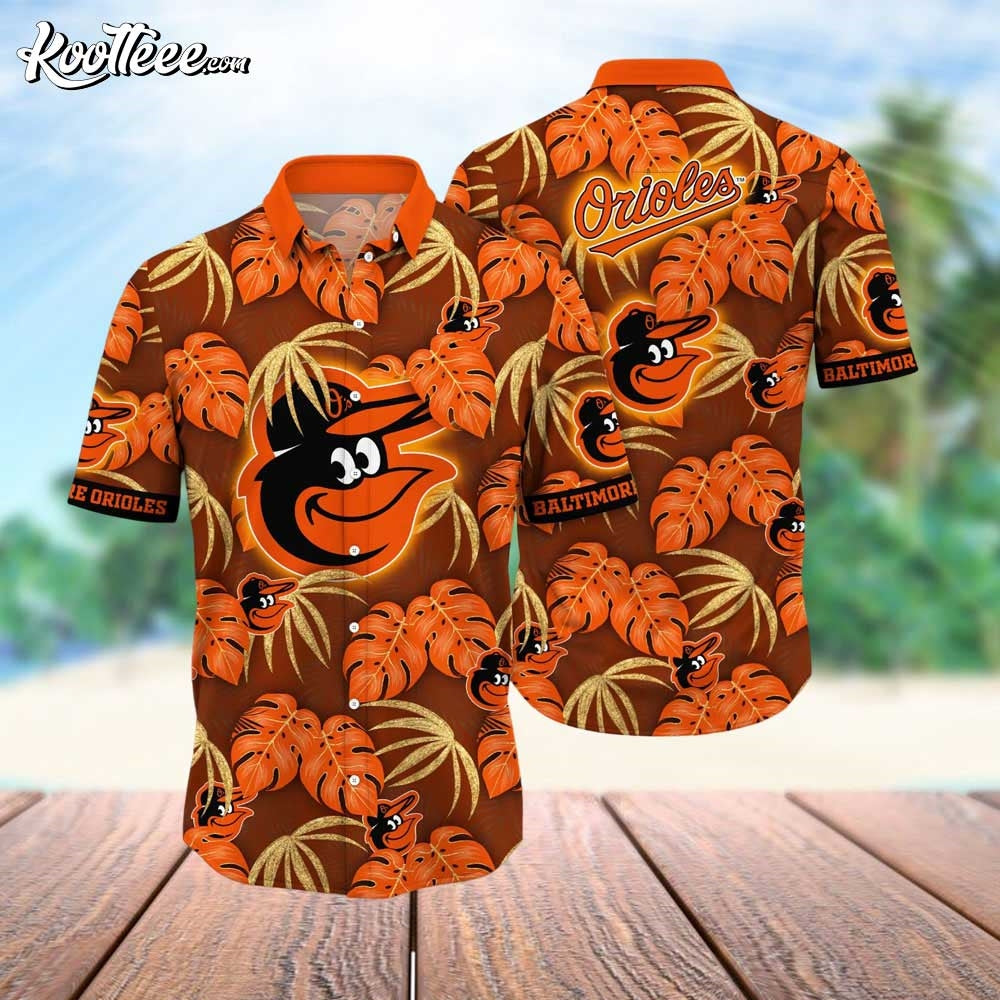 Baltimore Orioles Birdland Hawaiian - Adult & Kids T-Shirts, Sweatshirts & Hoodies apparel design preview 1