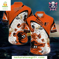 Baltimore Orioles Hawaiian Floral White Panel MLB - Adult & Kids T-Shirts, Sweatshirts & Hoodies apparel design preview 1