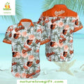 Baltimore Orioles MLB Hawaiian Flamingo Paradise - Adult & Kids T-Shirts, Sweatshirts & Hoodies apparel design preview 1