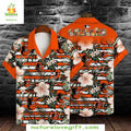 Baltimore Orioles Hawaiian Vibrant Orange Floral MLB - Adult & Kids T-Shirts, Sweatshirts & Hoodies apparel design preview 1