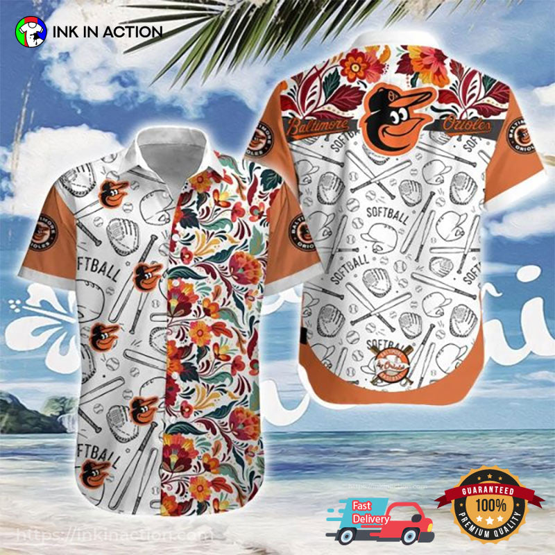 Baltimore Orioles Hawaiian - Adult & Kids T-Shirts, Sweatshirts & Hoodies apparel design preview 1