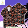 Baltimore Orioles MLB Hawaiian Plaid Checkered - Adult & Kids T-Shirts, Sweatshirts & Hoodies apparel design preview 1