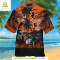 Baltimore Orioles Hawaiian MLB Baseball Beach Style - Adult & Kids T-Shirts, Sweatshirts & Hoodies apparel design preview 1