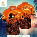Baltimore Orioles Hawaiian Sunset Palm Stylish - Adult & Kids T-Shirts, Sweatshirts & Hoodies apparel design preview 1