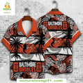 Baltimore Orioles Hawaiian MLB Aloha Baseball Apparel - Adult & Kids T-Shirts, Sweatshirts & Hoodies apparel design preview 1