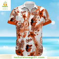 Baltimore Orioles MLB Hawaiian Tropical Hibiscus - Adult & Kids T-Shirts, Sweatshirts & Hoodies apparel design preview 1