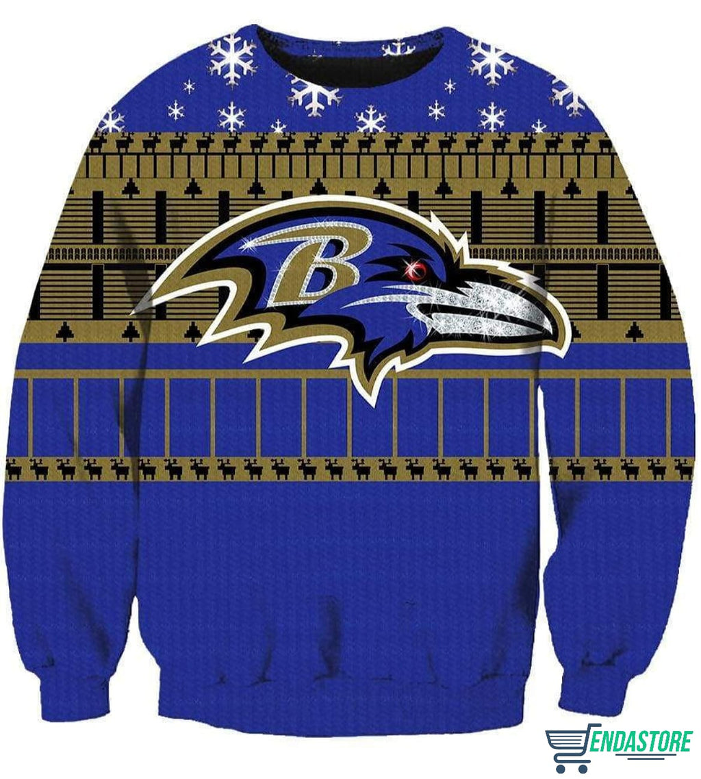 Baltimore Ravens 3D Christmas Sweater - Holiday Gift product image