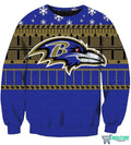 Baltimore Ravens 3D Christmas Sweater - Holiday Gift product image