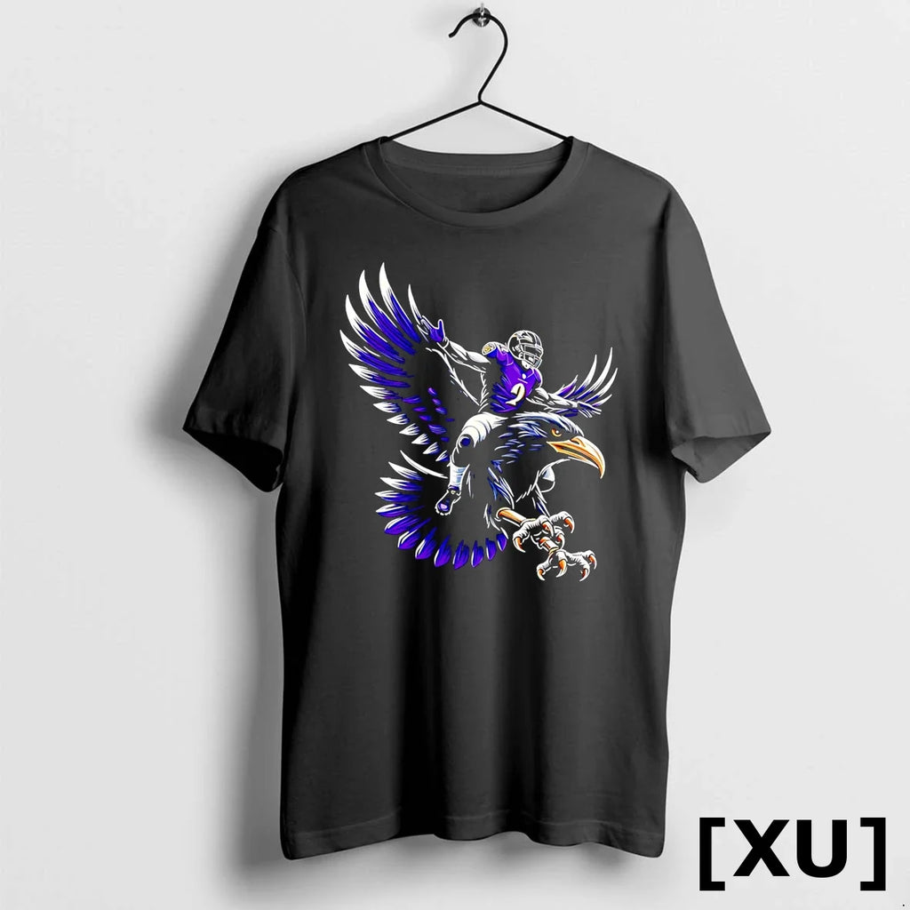 Baltimore Ravens Gridiron Style Purple Grit Design - Adult & Kids T-Shirts, Sweatshirts & Hoodies apparel design preview 1