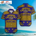Baltimore Ravens Vintage Ticket Pattern Hawaiian - Adult & Kids T-Shirts, Sweatshirts & Hoodies apparel design preview 1