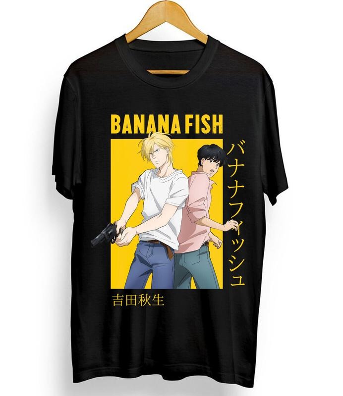 Banana Fish Ash Lynx Eiji Okumura Card Anime New S - Adult & Kids T-Shirts, Sweatshirts & Hoodies apparel design preview 1
