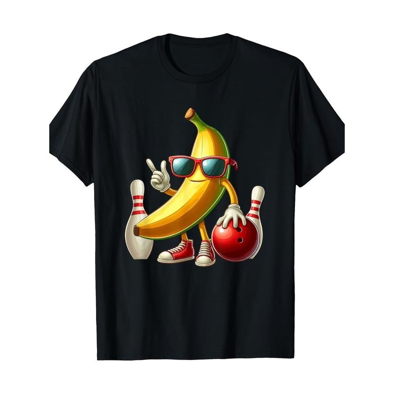 Banana Sunglasses Bowling Fun Fruit Sports Athlete - Adult & Kids T-Shirts, Sweatshirts & Hoodies apparel design preview 1