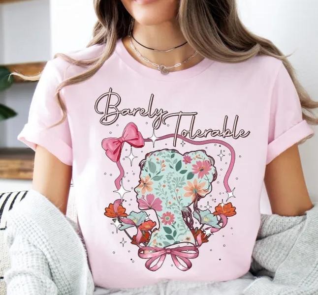 Barely Tolerable Pride Prejudice Book Lover Obstinate - Adult & Kids T-Shirts, Sweatshirts & Hoodies apparel design preview 1