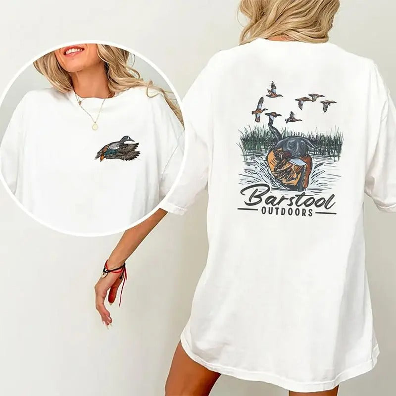 Barstool Outdoors Duck Hunt Mallard Hunting Classic - Adult & Kids T-Shirts, Sweatshirts & Hoodies apparel design preview 1