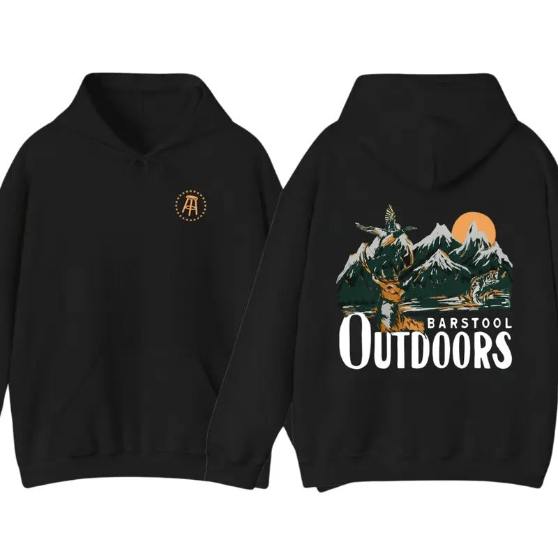 Barstool Outdoors Mountain Wildlife Outdoor - Adult & Kids T-Shirts, Sweatshirts & Hoodies apparel design preview 1