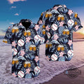 Baseball And Beer Blue Tropical Hawaiian 131 Aloha - Adult & Kids T-Shirts, Sweatshirts & Hoodies apparel design preview 1