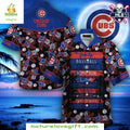 Chicago Cubs Hawaiian Baseball Floral Hibiscus MLB - Adult & Kids T-Shirts, Sweatshirts & Hoodies apparel design preview 1