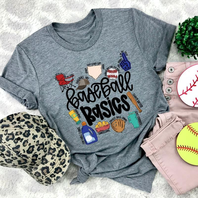 Baseball Basics DTF Transfers THIS IS NOT - Adult & Kids T-Shirts, Sweatshirts & Hoodies apparel design preview 1