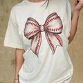 Baseball Bow Top - Adult & Kids T-Shirts, Sweatshirts & Hoodies apparel design preview 1