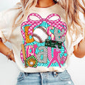 Baseball Coquette Brushstroke Game Day Bow Mama - Adult & Kids T-Shirts, Sweatshirts & Hoodies apparel design preview 1