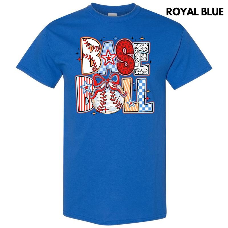 Baseball Crazy Pattern Gildan Short Sleeve 'NLB' - Adult & Kids T-Shirts, Sweatshirts & Hoodies apparel design preview 1