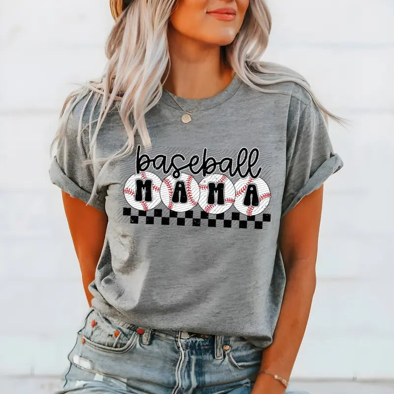 Baseball Mama Bella Canvas - Adult & Kids T-Shirts, Sweatshirts & Hoodies apparel design preview 1