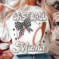 Baseball Mama Coquette Bow Mom Retro Game Day Sports - Adult & Kids T-Shirts, Sweatshirts & Hoodies apparel design preview 1