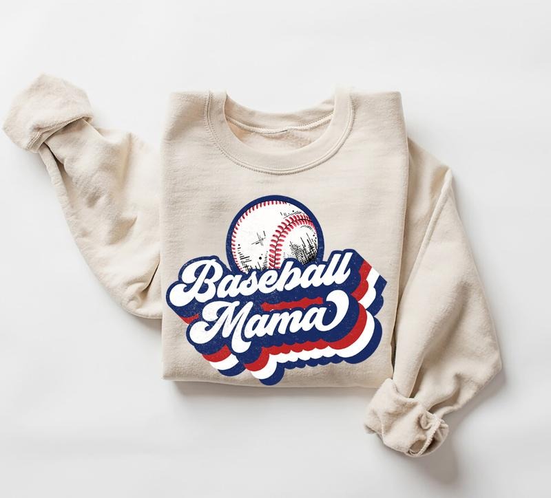 Baseball Mama Mom Womenswear Tops - Adult & Kids T-Shirts, Sweatshirts & Hoodies apparel design preview 1