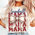 Baseball Mama Coquette Bow Game Day Mom - Adult & Kids T-Shirts, Sweatshirts & Hoodies apparel design preview 1