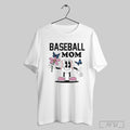 Baseball Mom Flower Butterfly - Adult & Kids T-Shirts, Sweatshirts & Hoodies apparel design preview 1
