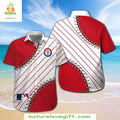 Texas Rangers Hawaiian MLB Baseball Seam Stylish - Adult & Kids T-Shirts, Sweatshirts & Hoodies apparel design preview 1