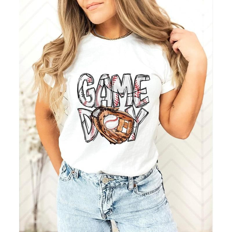 Baseball Game Day Mom - Adult & Kids T-Shirts, Sweatshirts & Hoodies apparel design preview 1