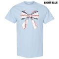 Baseball Sketched Bow Gildan Short Sleeve 'NLB' - Adult & Kids T-Shirts, Sweatshirts & Hoodies apparel design preview 1