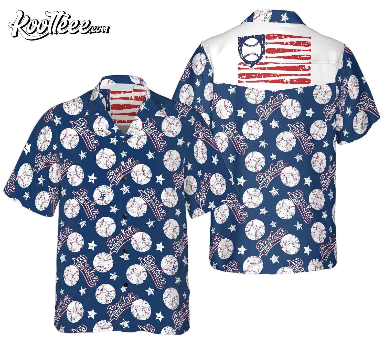 Baseball Star Summer Vibe Hawaiian - Adult & Kids T-Shirts, Sweatshirts & Hoodies apparel design preview 1