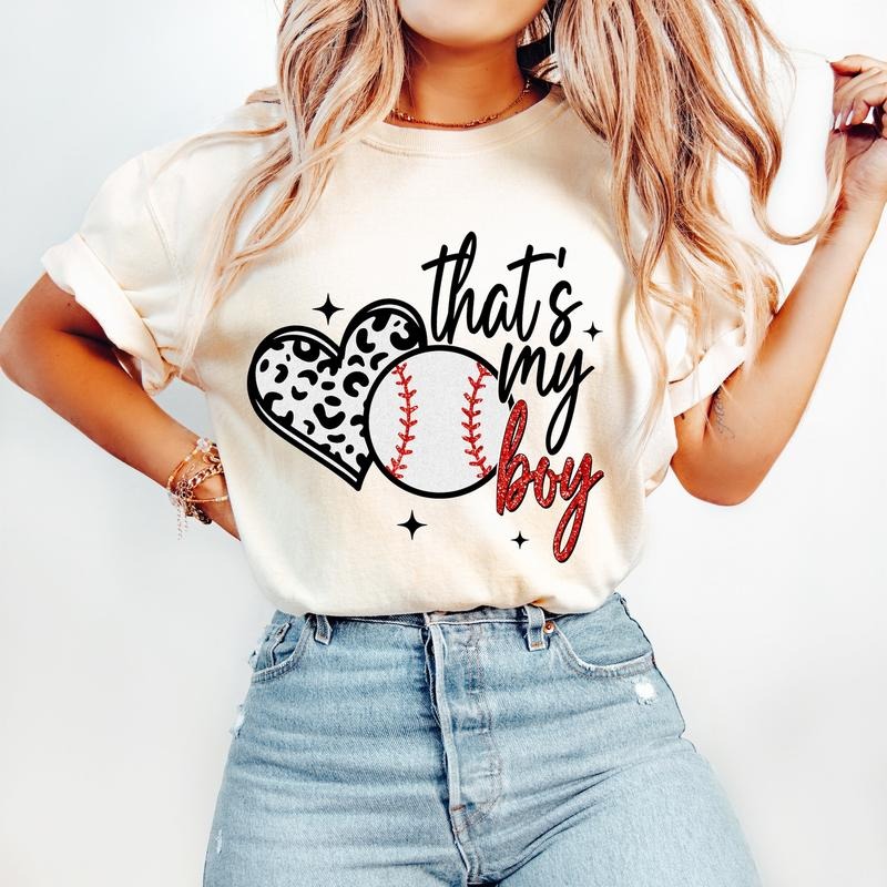 Baseball Mom Mama Thats My Boy - Adult & Kids T-Shirts, Sweatshirts & Hoodies apparel design preview 1